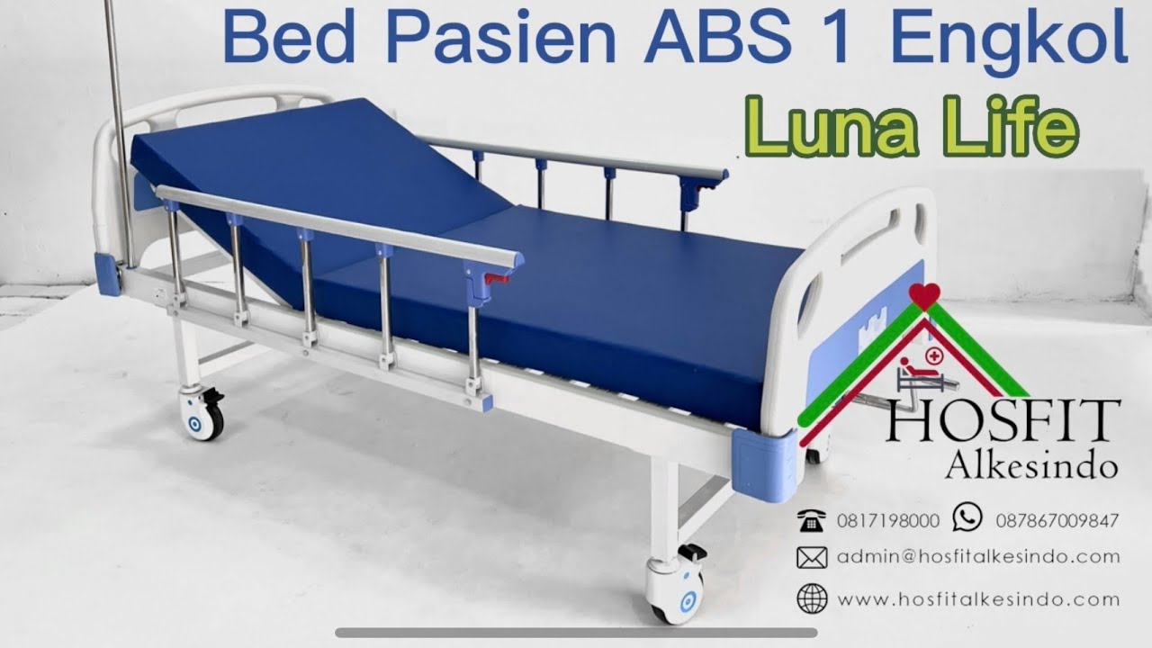 Cara Merakit Memasang Bed Pasien 1 Engkol Luna Life - Bed Pasien 1 Crank