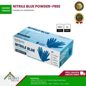 Nitrile Powder Free Gloves (Blue)
